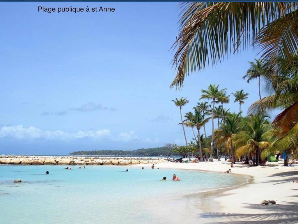 Studio Village Vacances,Vue Mer, Plage A 30M ,Wifi A Sainte Anne Екстер'єр фото